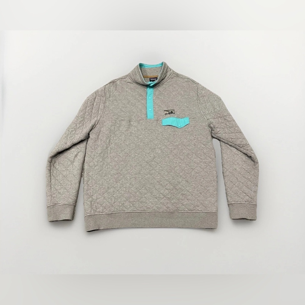 Patagonia Men’s Size Large Organic Cotton Quilt Snap-T Pullover